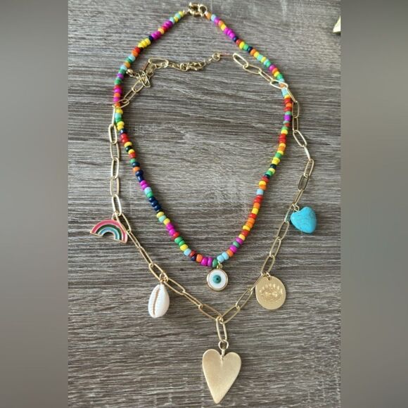 Bohemian summer stackable necklace A331 - Picture 2 of 4